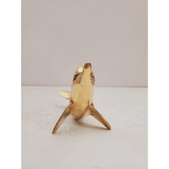 Brass Dolphin, Vintage Home Decor, Vintage Brass, Dolphin Figurine - Vintage - Picture 8 of 10